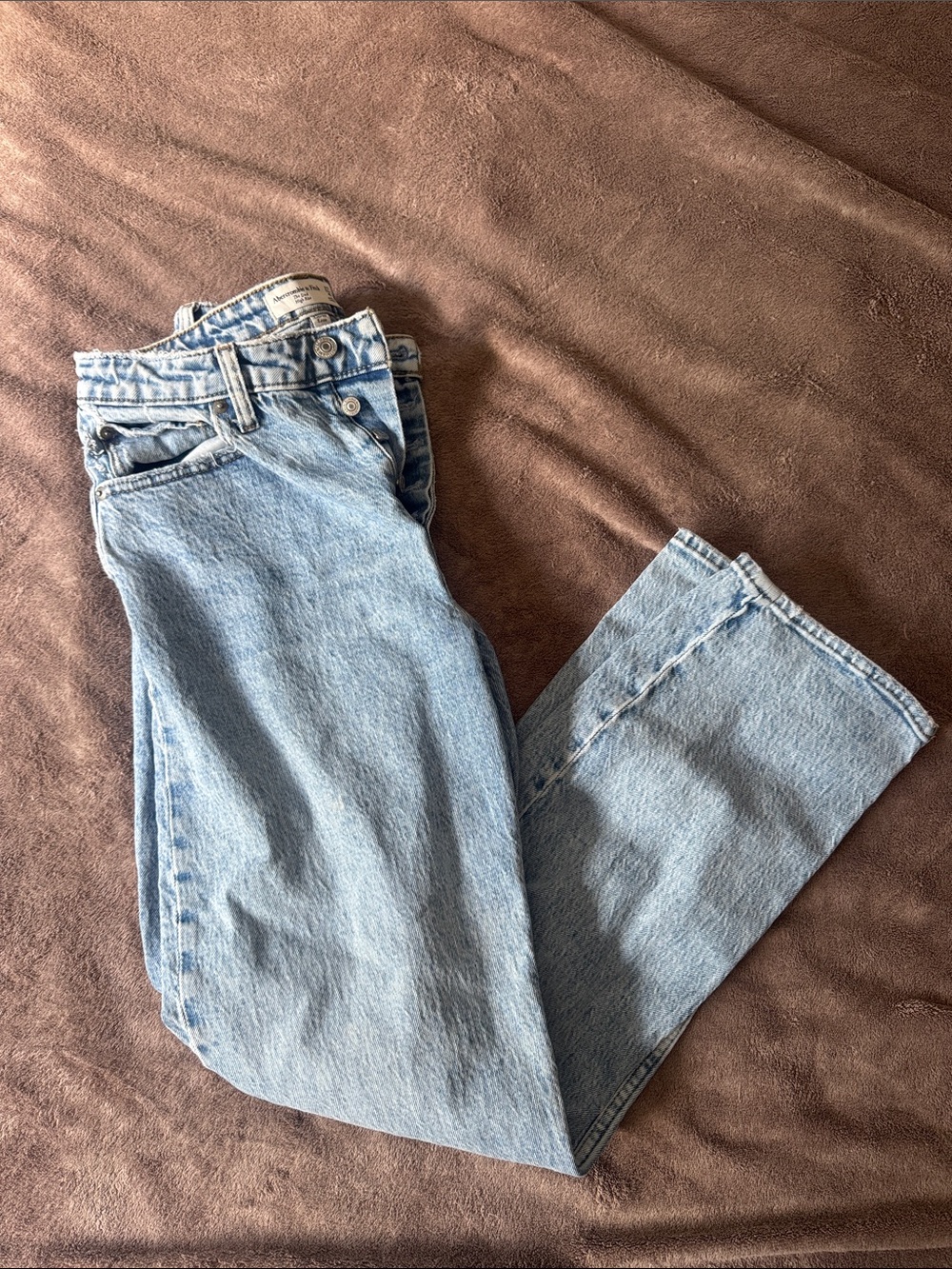 Abercrombie & Fitch Light Blue Straight Leg Jeans